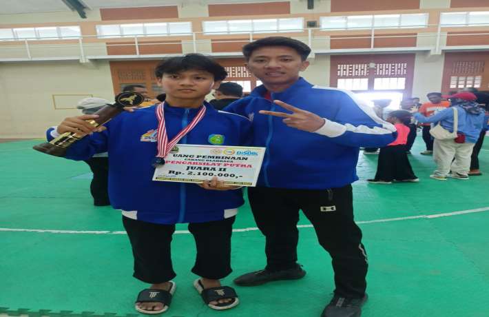 SMK AS-SALAAM JATIBARANG mendapatkan medali perak pada kejuaraan O2SN Pencak Silat tingkat Provinsi 